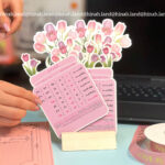 تقویم تقویم رومیزی تقویم فانتزی سال 1405 عیدی هدیه خاص هیناه لند