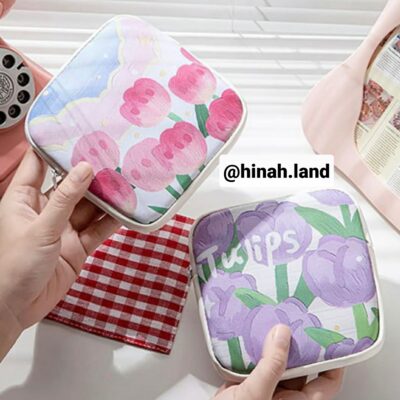 کیف پد بهداشتی Dream Tulips طرح لاله